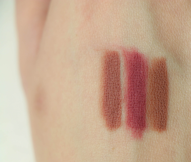 KYLIE LIP KIT-swatchs-crayons